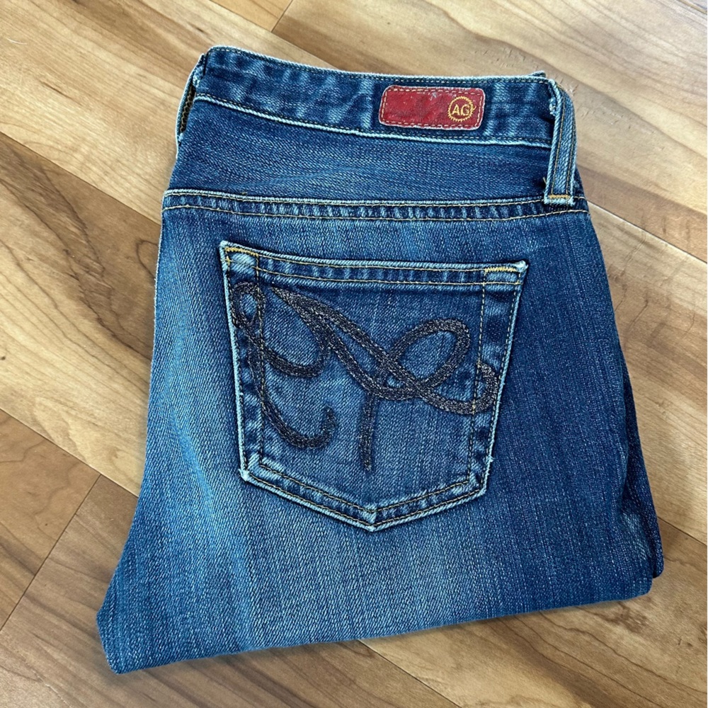 Rare Y2K red label AG Adriano Goldschmied cigarette jeans